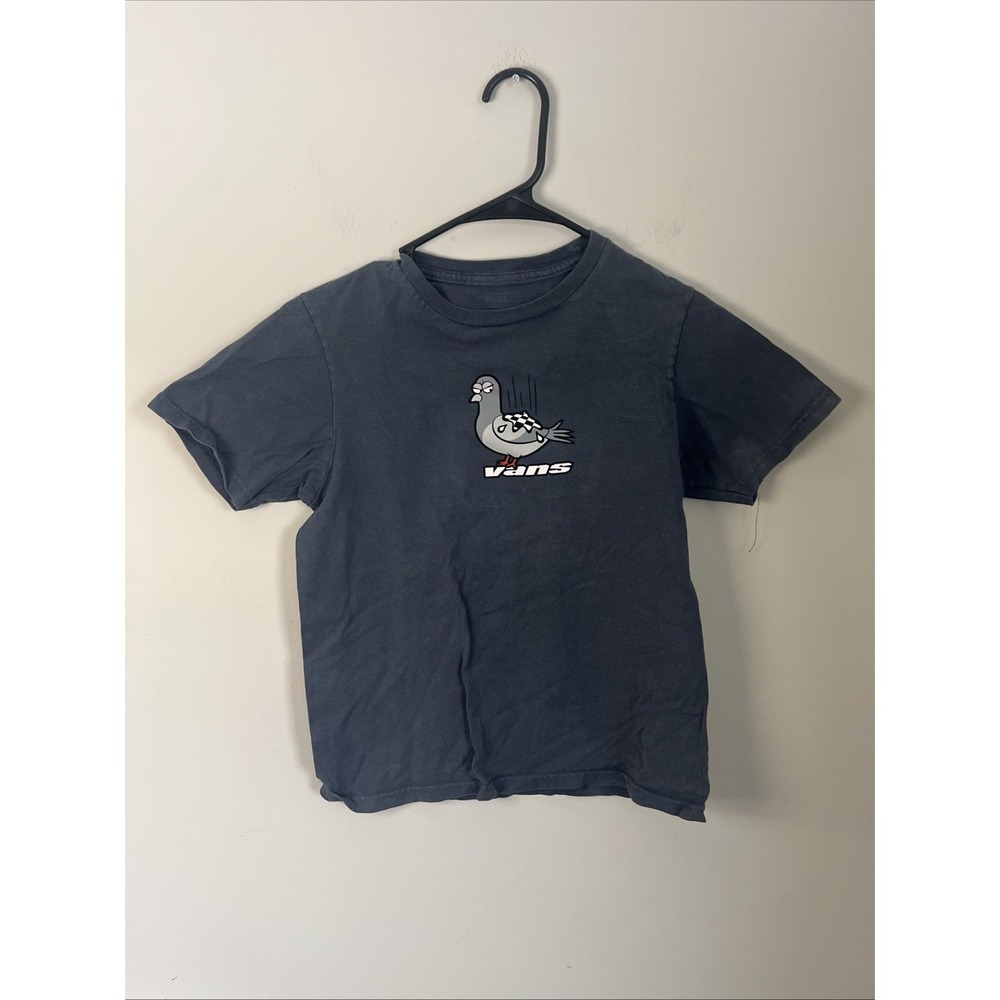 Vans Shirt Youth Small Short Sleeve Skater Pigeon Graphic T-Shirt Kids Logo